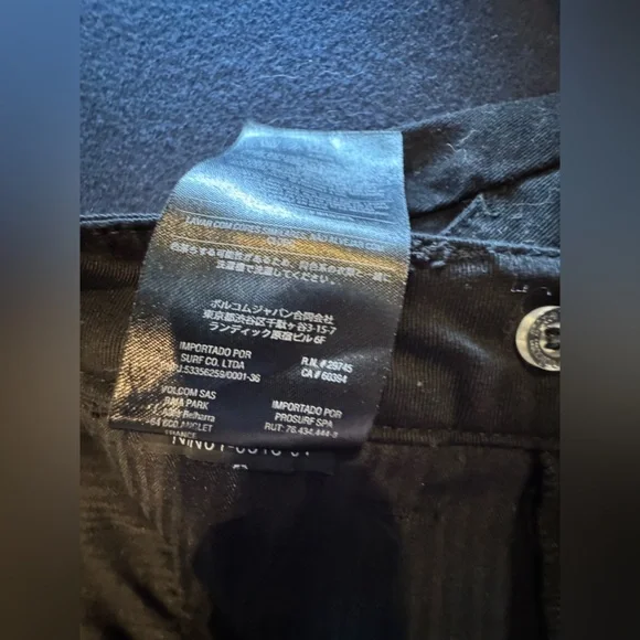 Volcom Women’s Black Slim Dress Pants Sz 25 - Picture 7 of 8